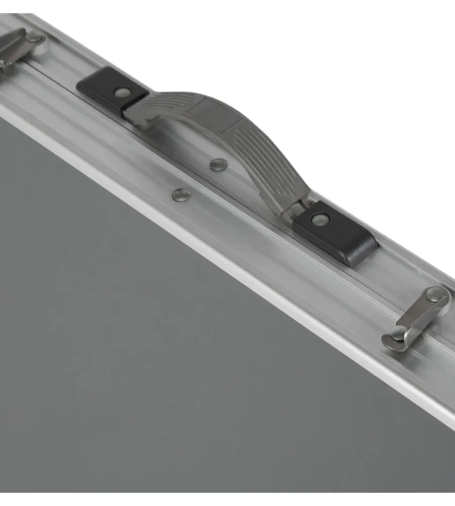 Campeggio-Brunner Tavolo pieghevole da campeggio "flatpack 4" in alluminio grigio 120x60x70 cm