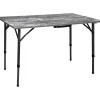 Brunner Campeggio|Tavolo pieghevole da campeggio "elu' duplit" in alluminio nero 110x75x49/58/70 cm