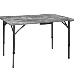 Brunner Campeggio|Tavolo pieghevole da campeggio "elu' duplit" in alluminio nero 110x75x49/58/70 cm