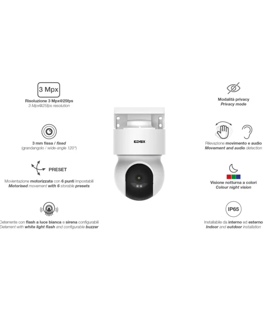 Vimar Videosorveglianza|Telecamera con pannello solare 4g 3mpx - cod.46243.030cl