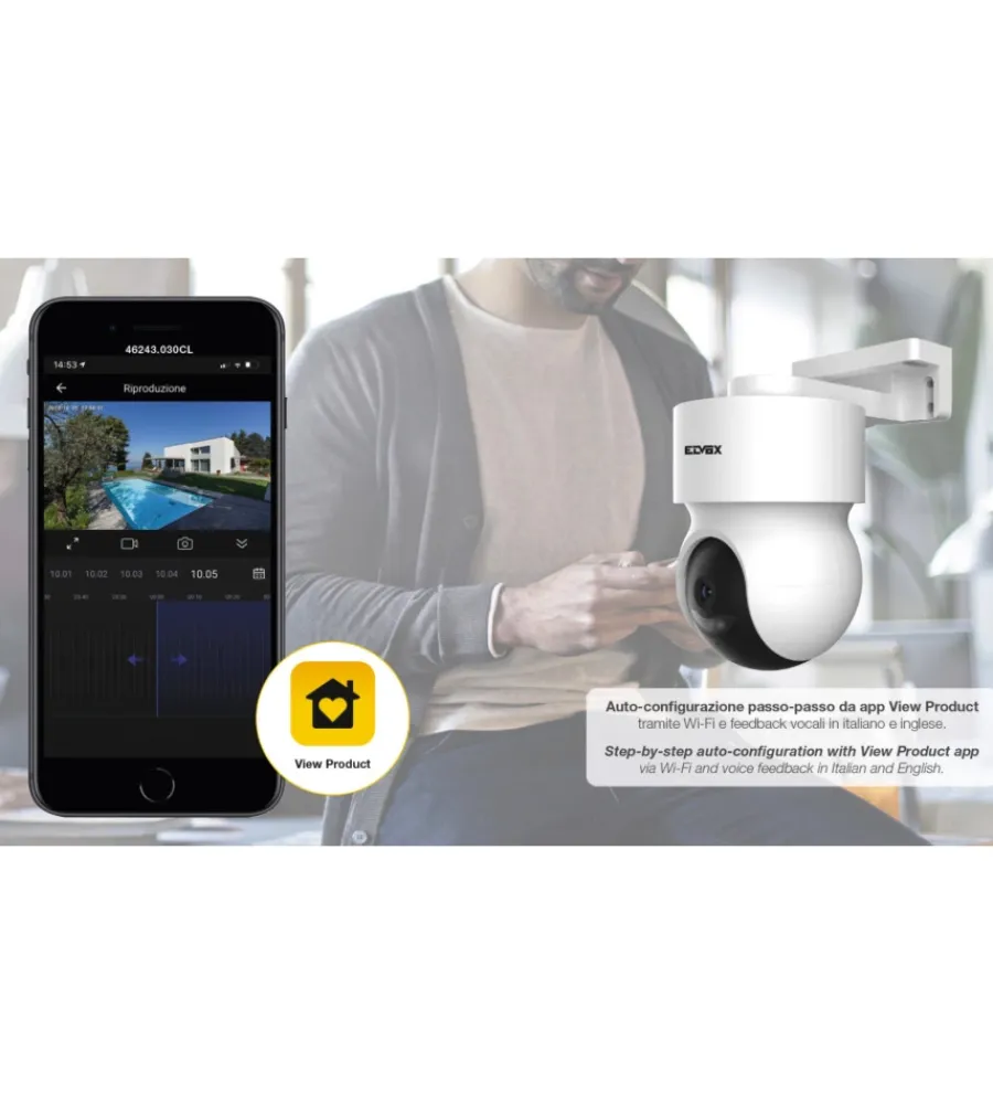 Vimar Videosorveglianza|Telecamera con pannello solare 4g 3mpx - cod.46243.030cl