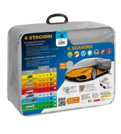 Telo copriauto in peva elettrosaldato 4 stagioni - ag-6 - cm 180x190x440  20460 Garage E Manutenzione