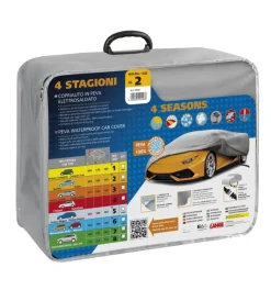 Hot Telo copriauto in peva elettrosaldato 4 stagioni - ag-2 - cm 150x180x460  20456 Garage E Manutenzione