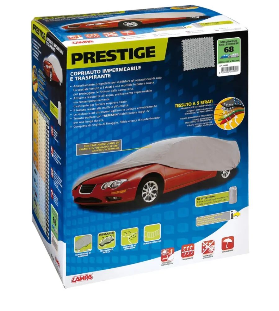 Garage E Manutenzione-Lampa Telo copriauto "prestige" - 68 - cm 173x185x480 20586