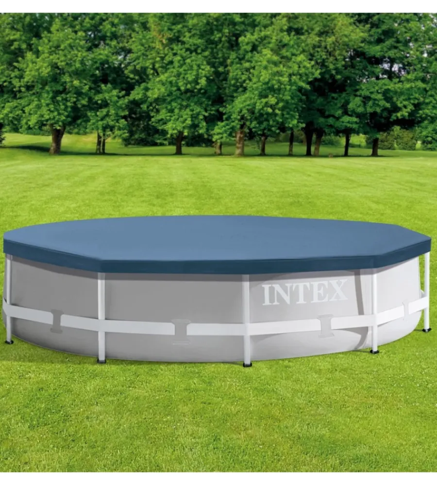 Piscine-Intex Telo di copertura per piscina rotonda "metal e prisma frame" 305x305x25 cm - cod. 28030
