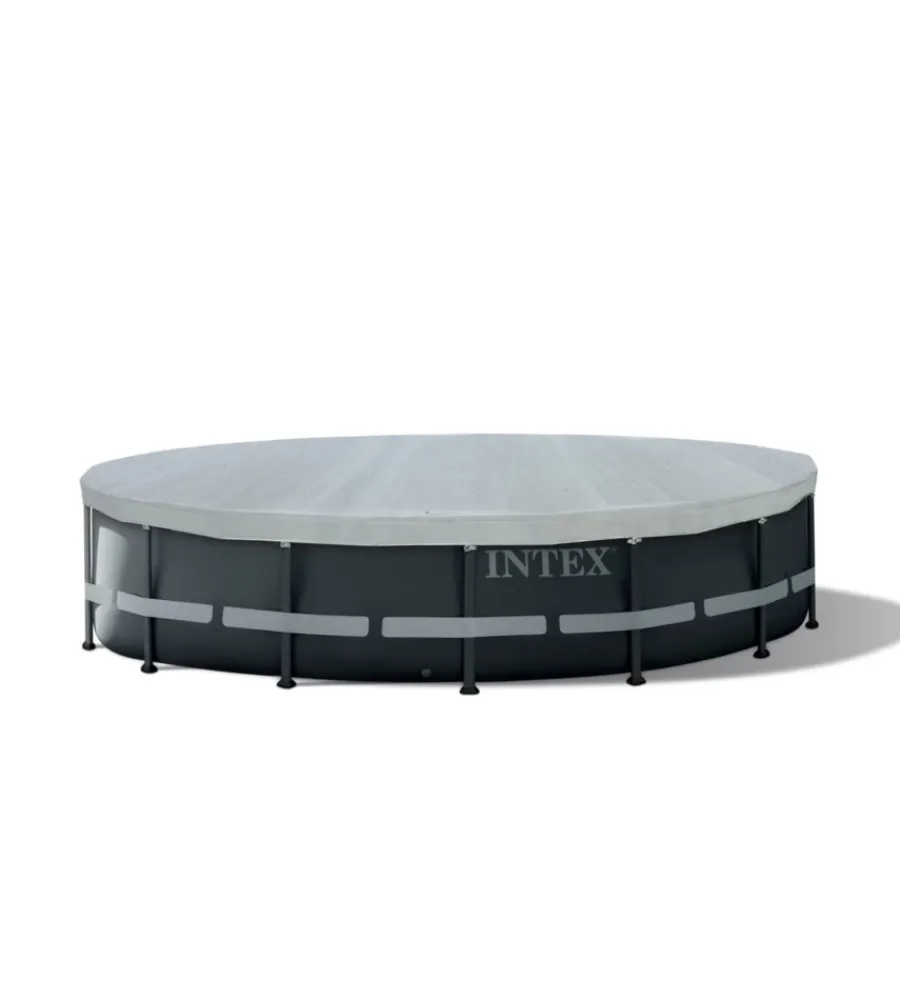Telo di copertura rotondo per piscine "deluxe" specifico per modello frame 488x488x20 cm - cod. 28040 Piscine