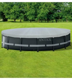 Telo di copertura rotondo per piscine "deluxe" specifico per modello frame 488x488x20 cm - cod. 28040 Piscine