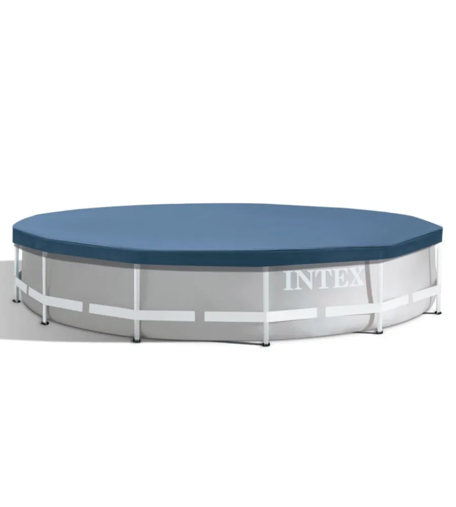 Intex Piscine|Telo di copertura rotondo per piscine specifico per modello metal e prisma frame 366x366x25 cm - cod. 28031