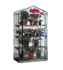 Verdemax Coltivazione E Cura|Telo di ricambio per serra 4 ripiani big in plastica trasparente 90x50x163 cm