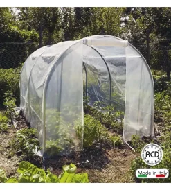 Coltivazione E Cura-Verdemax Telo di ricambio per serra spring medium in pe trasparente 200x300x175 cm