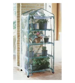 Coltivazione E Cura-Verdemax Telo di ricambio per serra azalea 4 ripiani in tnt trasparente 70x50x158 cm