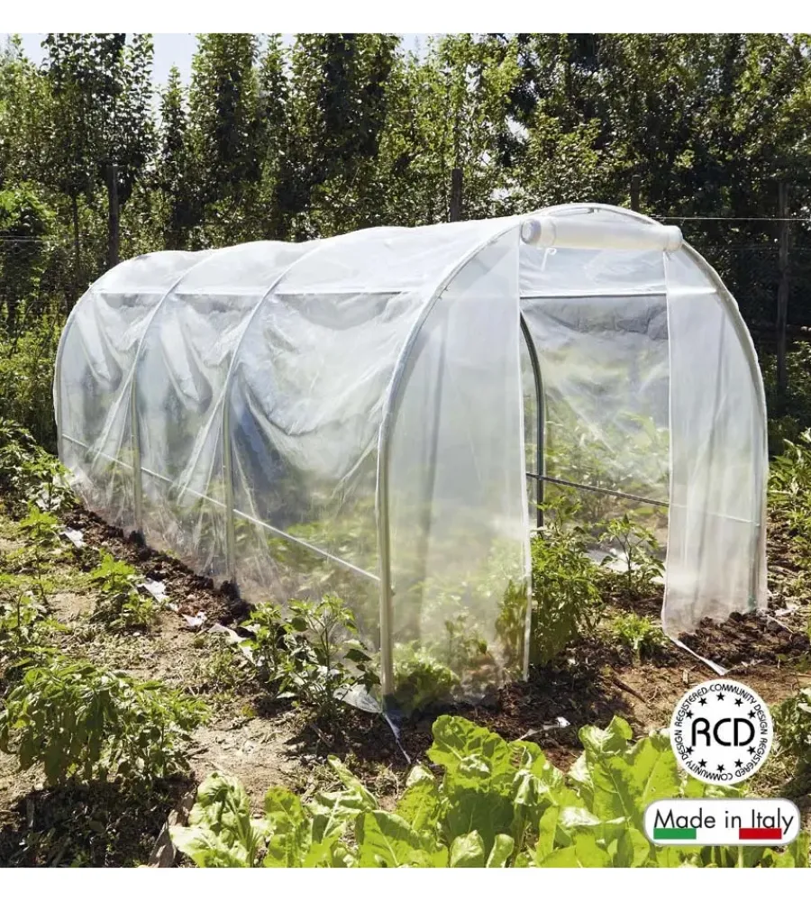 Telo di ricambio per serra spring maxi in pe 200x450x175 cm Coltivazione E Cura