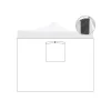Coperture Per Esterno E Accessori|Telo laterale con finestra per gazebo riviera in tessuto impermeabile e anti uv bianco 2x2 m