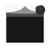 Coperture Per Esterno E Accessori|Telo laterale per gazebo riviera in tessuto impermeabile e anti uv nero 3x3 m