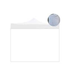 Coperture Per Esterno E Accessori|Telo laterale per gazebo riviera in tessuto impermeabile e anti uv bianco 3x6 m