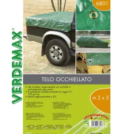 Verdemax Attrezzatura Giardinaggio|Telo occhiellato 120gr 2x3m