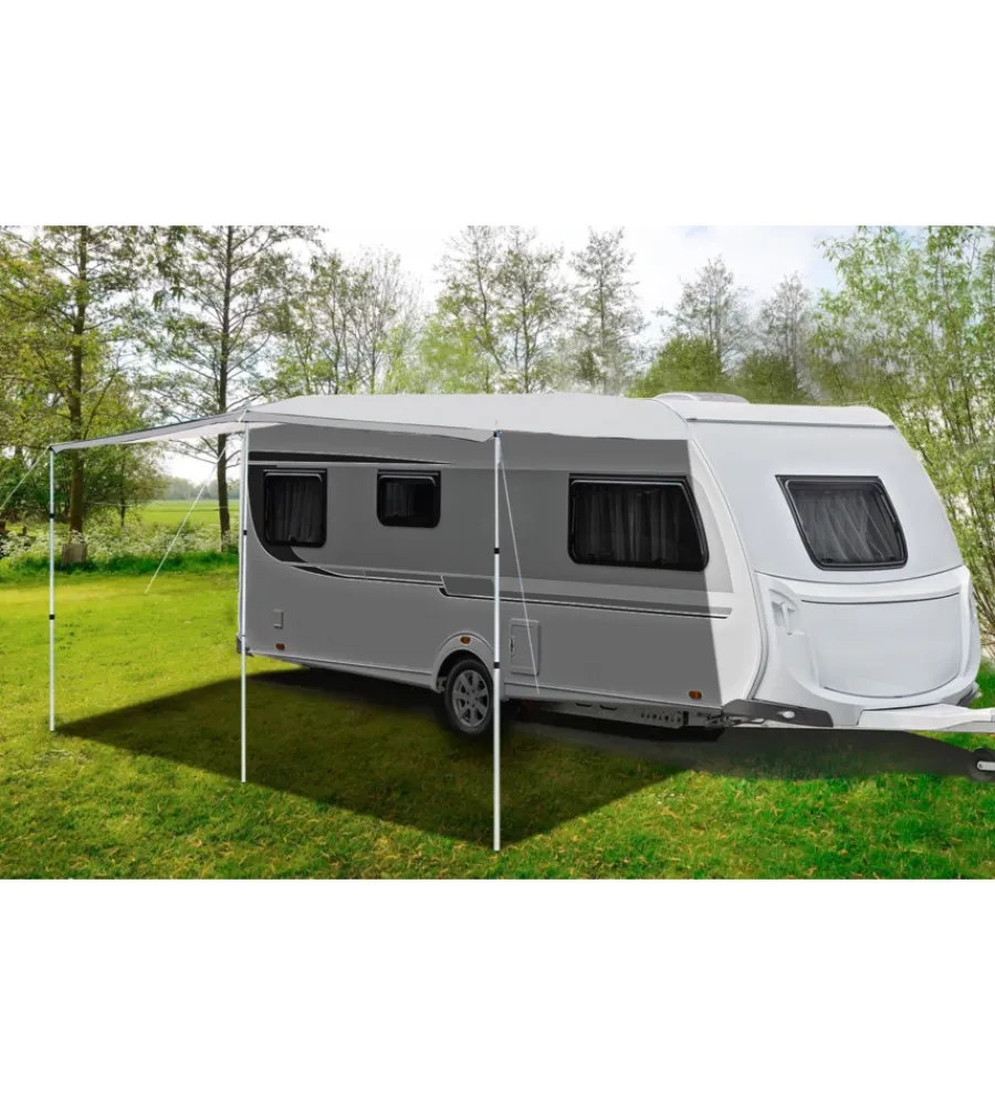 Campeggio-Brunner Telo ombreggiante per caravan "carashade" in acciaio e poliestere 350x240 cm.
