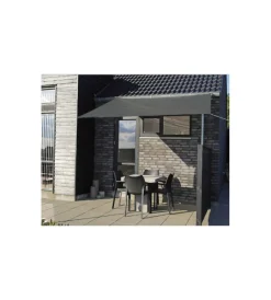 Outlet Telo parasole quadrato in poliestere grigio 3x3 m Coperture Per Esterno E Accessori