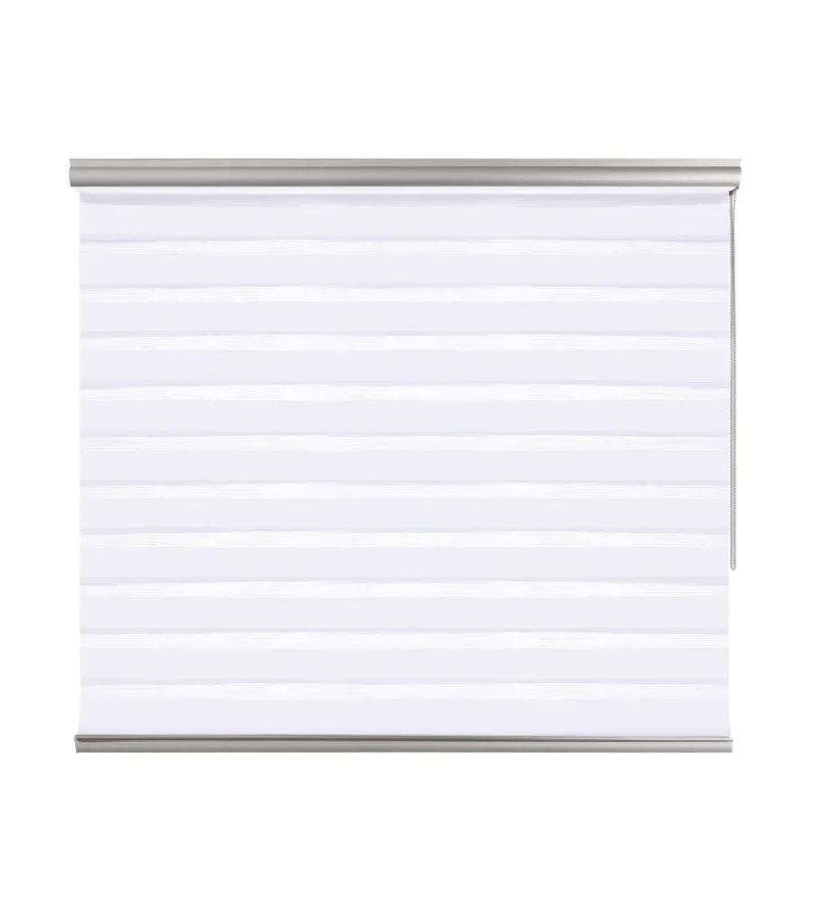 Tessile D'Arredo- Tenda a rullo doppia "platinum" bianco, 80x250 cm