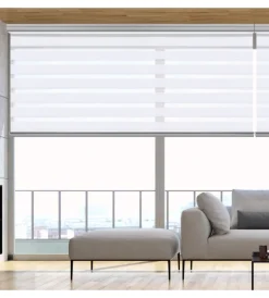 Tenda a rullo doppia "platinum" bianco, 60x250 cm Tessile D'Arredo