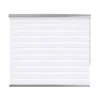 Tessile D'Arredo- Tenda a rullo doppia "platinum" bianco, 200x250 cm