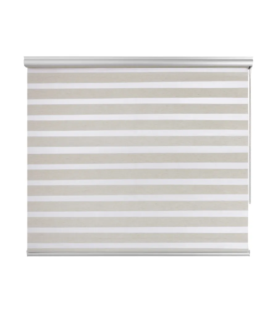 Tessile D'Arredo- Tenda a rullo doppia "platinum" lino, 180x250 cm