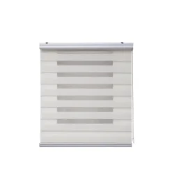 Tessile D'Arredo- Tenda a rullo doppia "platinum" lino, 140x250 cm