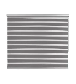 Tessile D'Arredo- Tenda a rullo doppia "platinum" argento, 60x250 cm