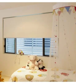 Sale Tenda a rullo roll-up oscurante avorio, 100x250 cm Tessile D'Arredo