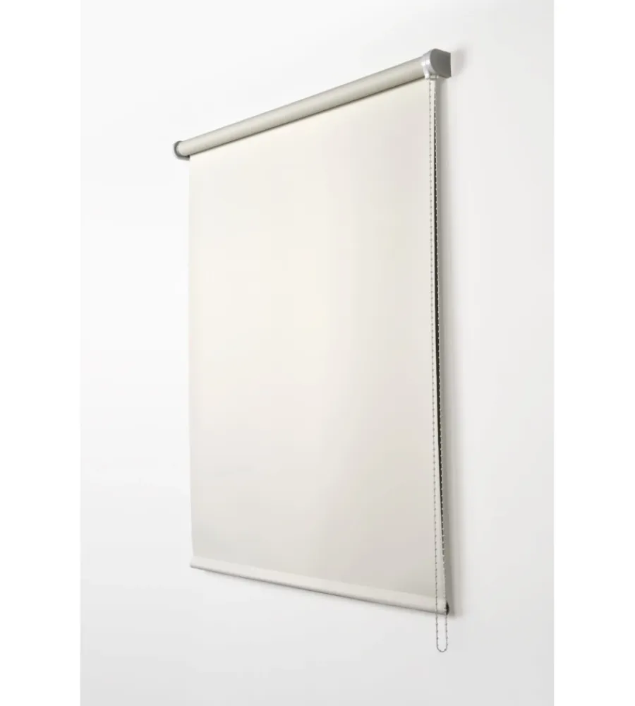 Tessile D'Arredo- Tenda a rullo roll-up oscurante avorio, 100x180 cm