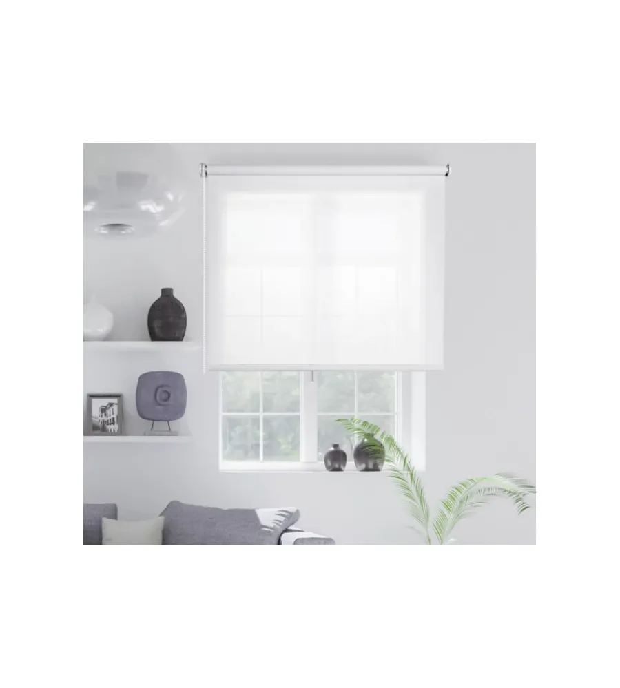 Tessile D'Arredo- Tenda a rullo "screen" bianco, 100x180 cm