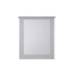 Outlet Tenda a rullo "screen" grigio e bianco, 140x180 cm Tessile D'Arredo