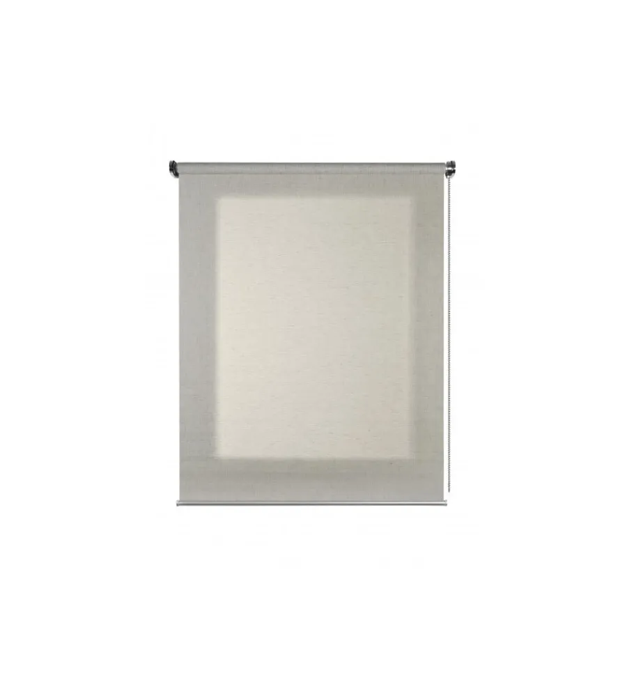 Tessile D'Arredo- Tenda a rullo semifiltrante lino grigio, 200x250 cm