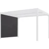 Coperture Per Esterno E Accessori-Habrita Tenda accessoria con binario per pergola bioclimatica da esterno "per2430bi" e "per3630bi", 280x220 cm