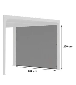 Habrita Coperture Per Esterno E Accessori|Tenda accessoria con binario per pergola bioclimatica da esterno