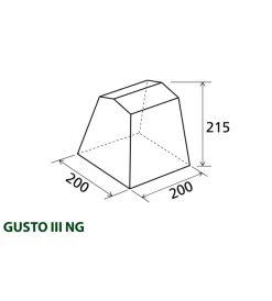 Campeggio-Brunner Tenda cucina da campeggio "gusto iii ng" blu 200x200x195/215 cm