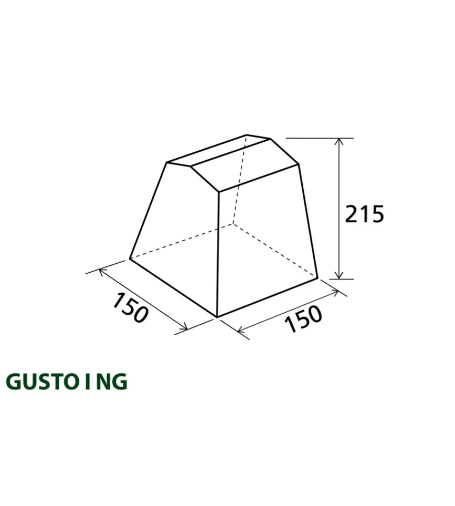 Campeggio-Brunner Tenda cucina da campeggio "gusto i ng" grigio 150x150x195/215 cm