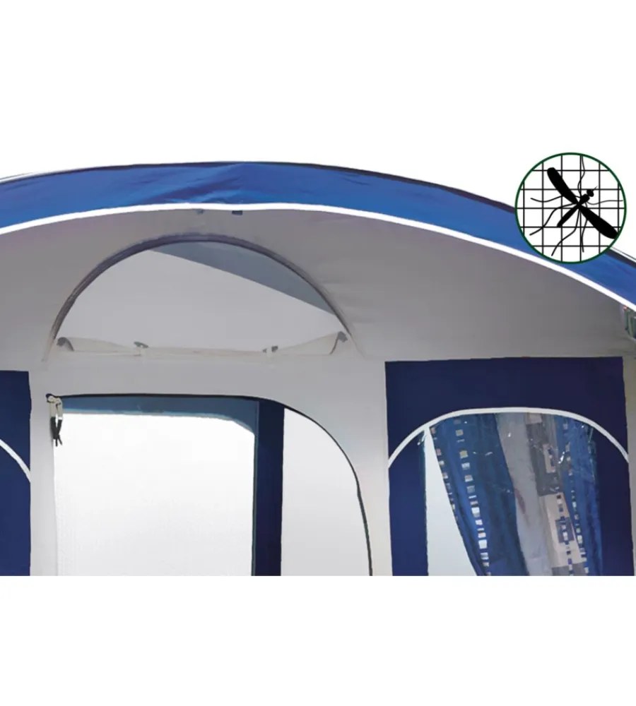 Campeggio-Brunner Tenda cucina da campeggio con tetto arcuato "camp inn" 220x160x195/220 cm