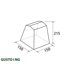 Campeggio-Brunner Tenda cucina da campeggio "gusto i ng" blu 150x150x195/215 cm