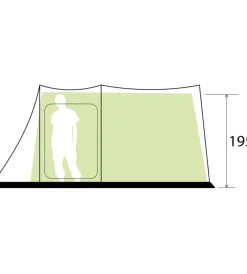 Campeggio-Brunner Tenda da campeggio "arqus outdoor 5" 300x200x195 cm