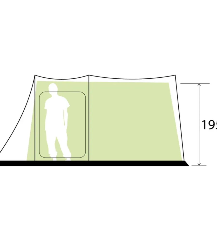 Campeggio-Brunner Tenda da campeggio "arqus outdoor 5" 300x200x195 cm