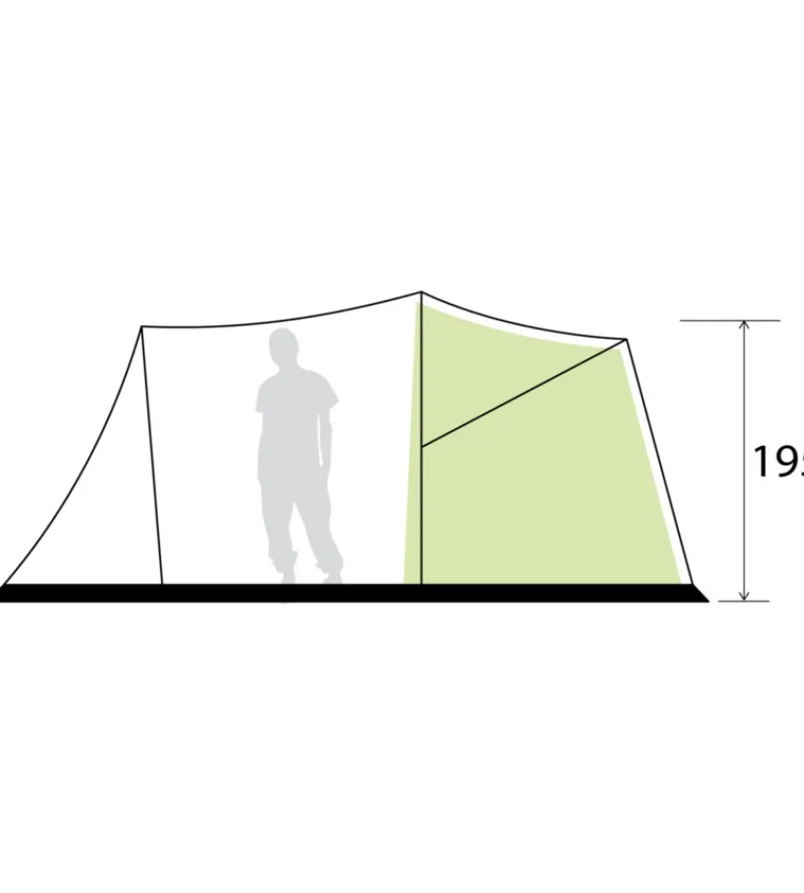 Campeggio-Brunner Tenda da campeggio "kalynda 5" 5 persone 340x220x195 cm