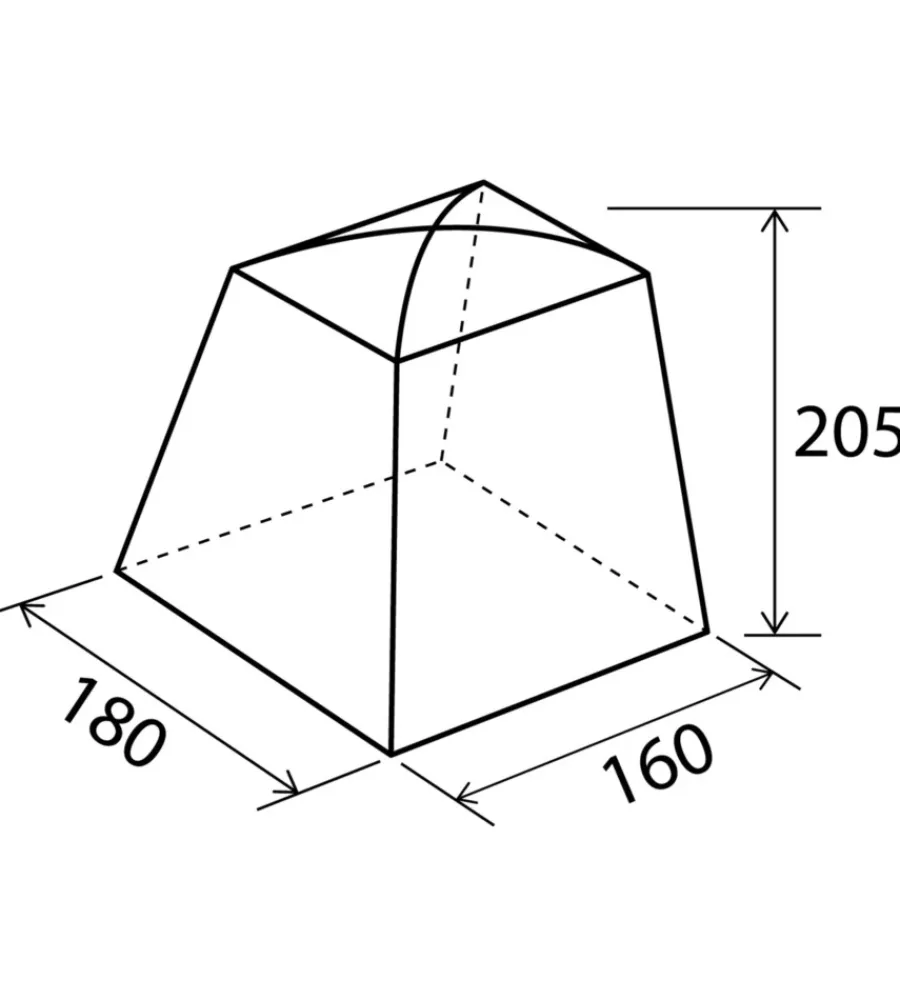Discount Tenda da campeggio "cabina maxi ng" 180x160x205 cm Campeggio
