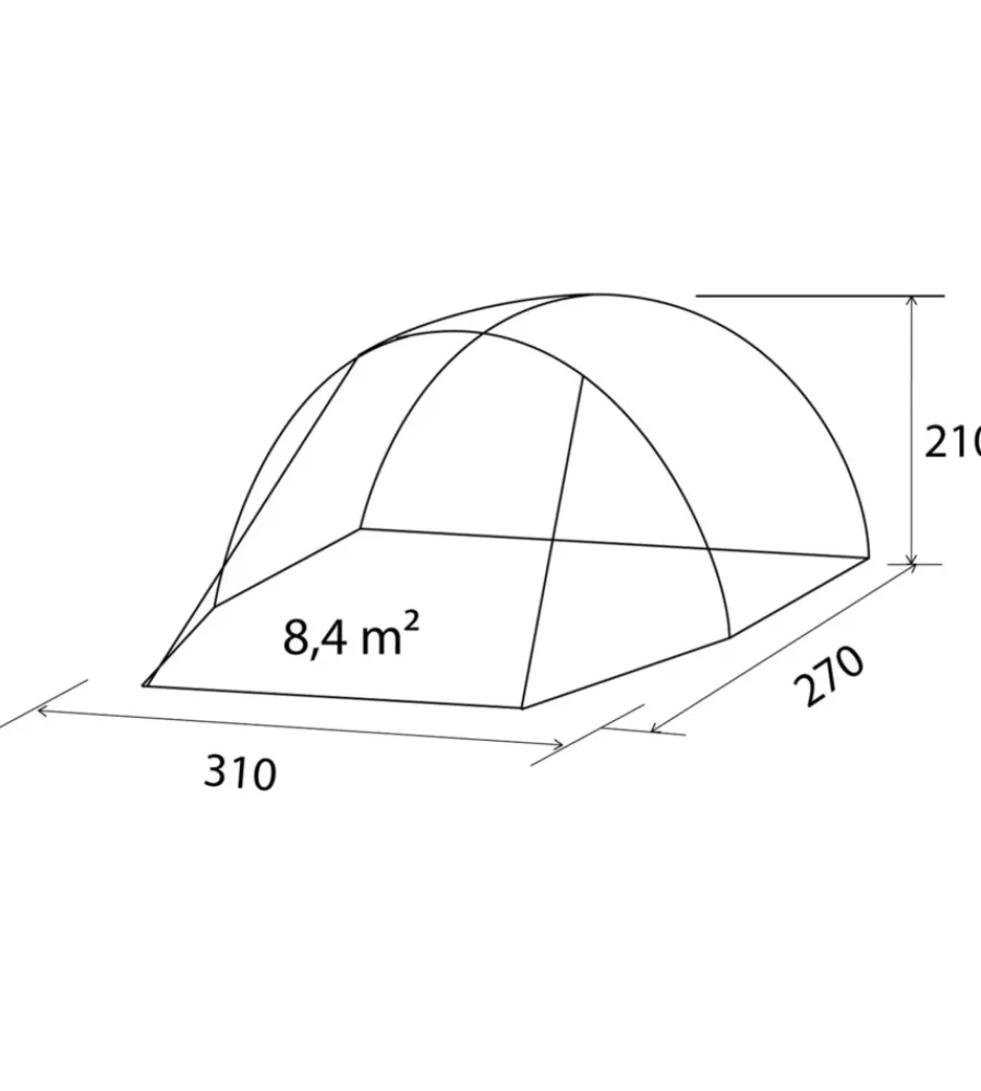 Brunner Campeggio|Tenda da campeggio per van "entrada" 310x270x210 cm