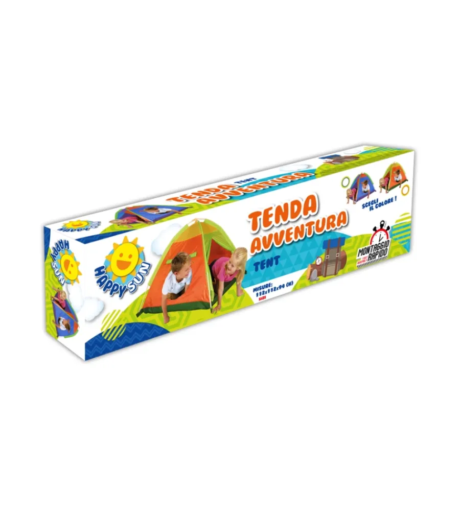 Giochi E Casette Bimbo- Tenda da esterno per bambini modello casetta avventura, 112x112x94 cm