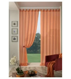 Tenda da interno boucle arancio 140x290 Tessile D'Arredo