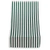 Coperture Per Esterno E Accessori- Tenda da sole con anelli per porta essenza righe verdi h 300x140 cm