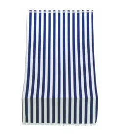Coperture Per Esterno E Accessori- Tenda da sole con anelli per porta essenza righe blu h 300x140 cm