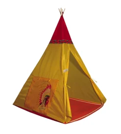 Tenda per bambini modello "indiani" con pali in plastica, 100x100x135 cm Giochi E Casette Bimbo