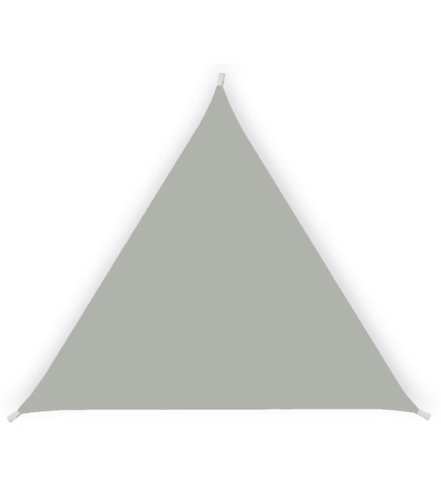 Coperture Per Esterno E Accessori- Tenda vela da esterno triangolare ombreggiante essenza in poliestere colore cenere 3,6x3,6x3,6 metri